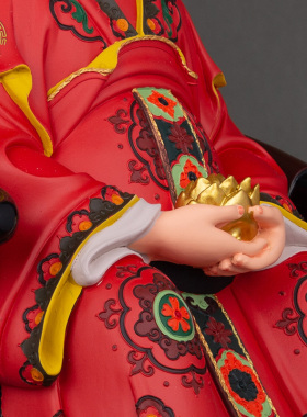 树脂复古客厅金花教主银花神像