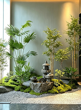 高级真杆竹子仿真盆栽植物造景