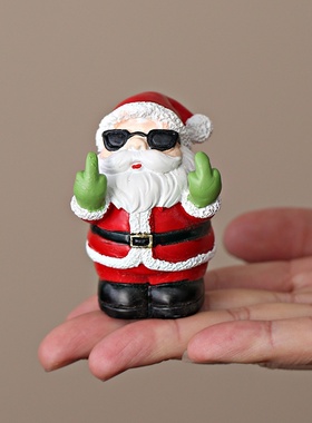 创意圣诞老人雪人工艺品摆件高级感小众家居桌面装饰圣诞节小礼物