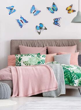 12pcs Wall Stickers Set 3D Butterfly Colorful Double Layers