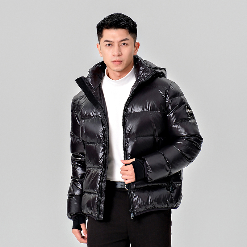 寒思新品情侣款羽绒服 黑钻系列男女同款短款时尚大码外套 2517