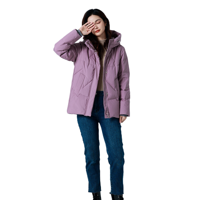 寒思新款妈妈冬装羽绒服宽松显瘦中年女款中老年鸭绒保暖外套2390