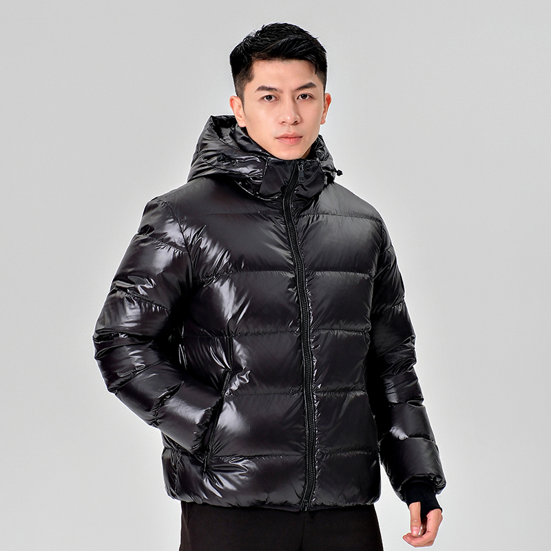 寒思新品情侣款羽绒服 黑钻系列男女同款短款时尚大码外套 2517