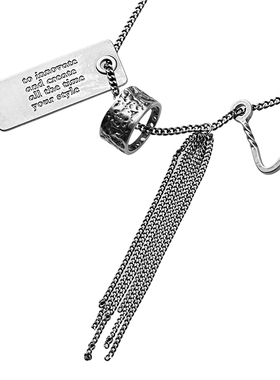 sdeer圣迪奥字母流苏吊坠项链