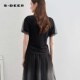 S.deer retro buttoned ຕາຫນ່າງສະຫມໍ່າສະເຫມີເສື້ອທີເຊີດ