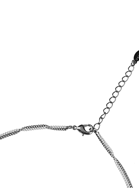 s.deer时尚圆环吊坠双层项链