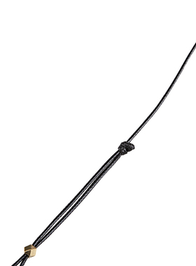 s.deer夏季复古木头蜡绳吊坠