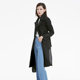 S.deer lapel double-breasted long windbreaker