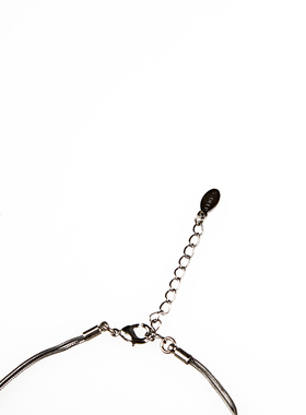 s.deer复古几何双层吊坠项链