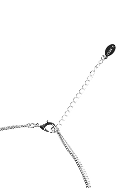 s.deer吊坠串珠水钻锁骨链项链