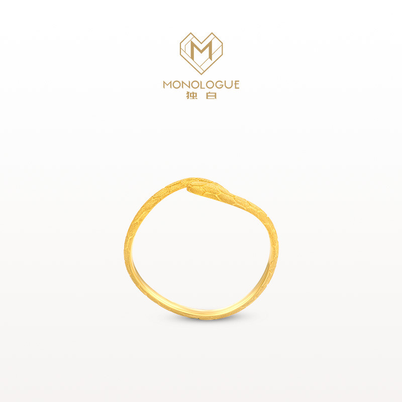 MONOLOGUE Monologue Thirty Degrees North Latitude Zodiac Snake K gold ring plain ring MK141 as a Chinese Valentine's Day gift