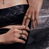 MONOLOGUE Monologue Atlantis Gilded Fish Scale Retro Gold Ring Birthday Gift
