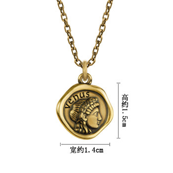 MONOLOGUE大英博物馆维纳斯黑金复古黄金女神吊坠MR723圣诞礼物 - 图2