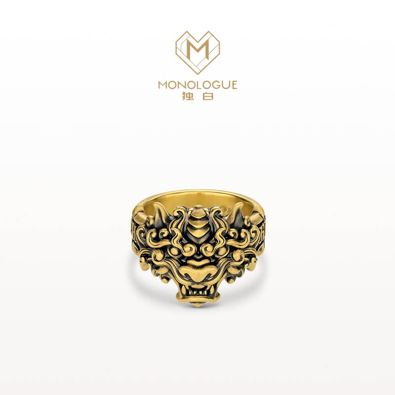 Chow Tai Fook Monologue Retro Gold Ring