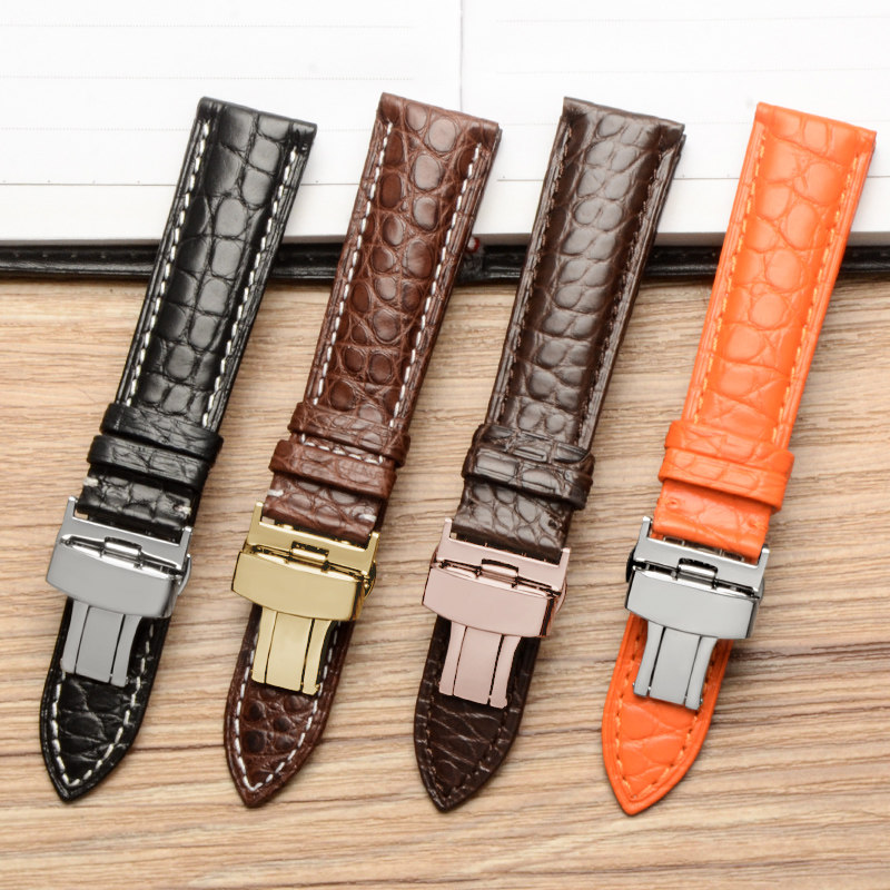 梵诗达代用萧邦美洲鳄鱼皮彩色表带 梵诗达配件