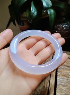 56圈口天然高温芋泥波波胖圆条手镯女玉镯生日礼物高温