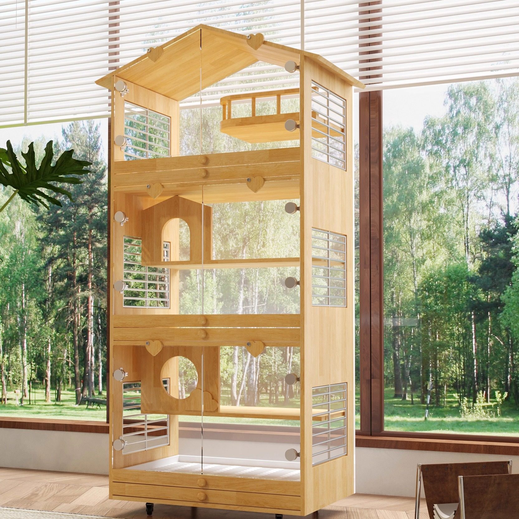 兔笼大号专用室内双层托盘防水防喷尿宠物豚鼠荷兰猪兔子别墅狗笼,淘宝优惠券,粉丝福利购,淘宝优惠卷