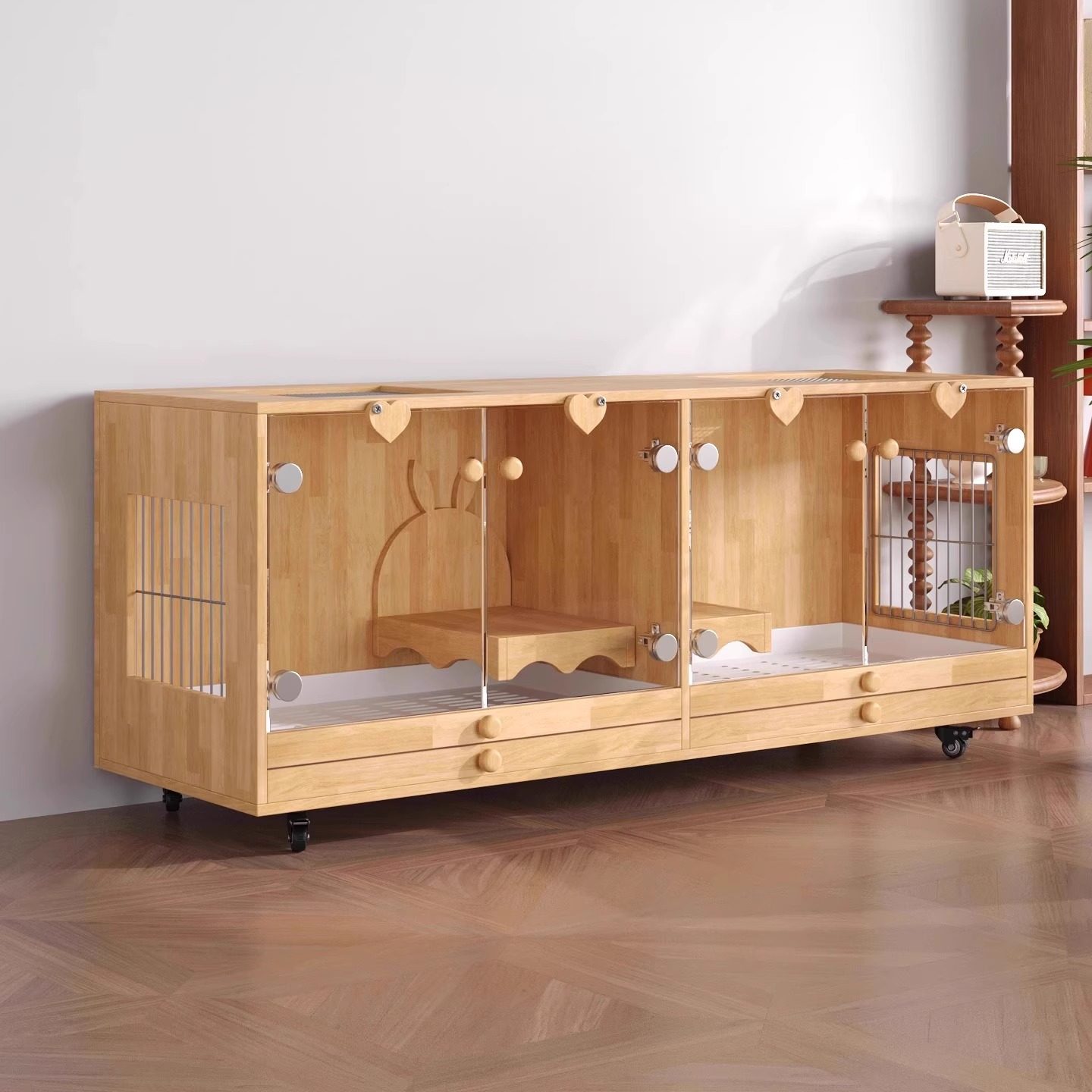 兔笼大号专用室内双层托盘防水防喷尿宠物豚鼠荷兰猪兔子别墅狗笼,淘宝优惠券,粉丝福利购,淘宝优惠卷