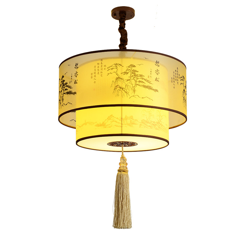 新中式现在羊皮吊灯茶楼餐饮咖啡厅火锅店包间过道走廊中国风吊灯,淘宝优惠券,粉丝福利购,淘宝优惠卷