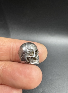 骷髅头迷你版藏式铁吊坠金刚杵小挂件藏传佛牌手链吊坠