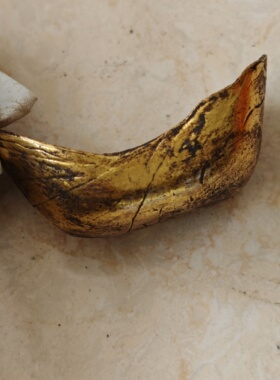 实心乾隆年造招财进宝足赤元宝,包浆温润细腻老辣长5.7高2.7重128