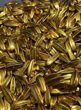 清代纯黄铜鎏金帝王赏赐之物金瓜子珍藏贡品金豆豆多子多福老物件