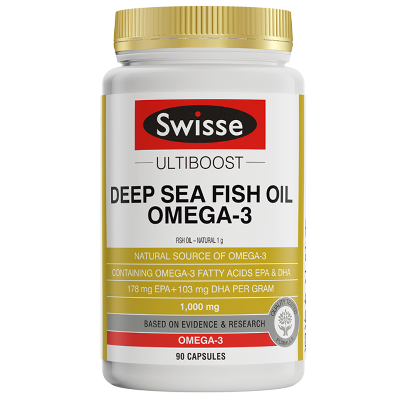 守护心脑，澳洲进口：90粒 Swisse斯维诗 omega-3无腥深海鱼油软