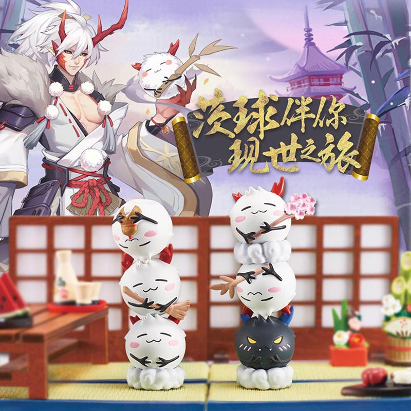 阴阳师盲盒茨球叠叠乐达摩周边公仔 奥迪双钻宴森潮玩盲盒
