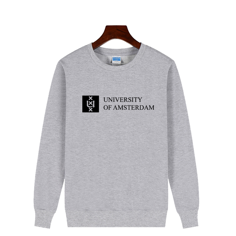 University of Amsterdam阿姆斯特丹大学校服圆领卫衣青少年班服 - 图3