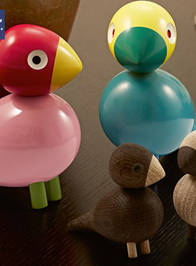 AIVTAI/创意设计师摆件 kay bojesen lovebirds爱情鸟工艺饰品