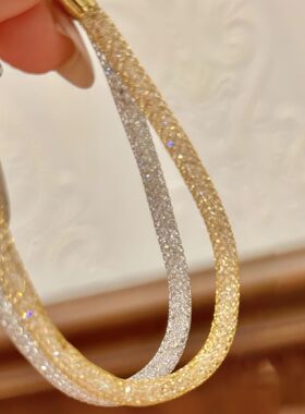 钱袋子圆形网格锆石手链欧美小众设计感手环个性轻奢高级感饰品女