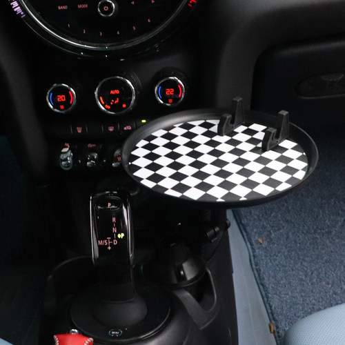 适用宝马mini内饰车载杯架餐盘托盘车内用零食置物小餐桌收纳用品 - 图3