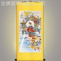 Mazu Portrait of the Immacuity of the Virgin Mary The State of the State The Mother Statue of the Mother Statue hangs on a scroll painting of a silk painting