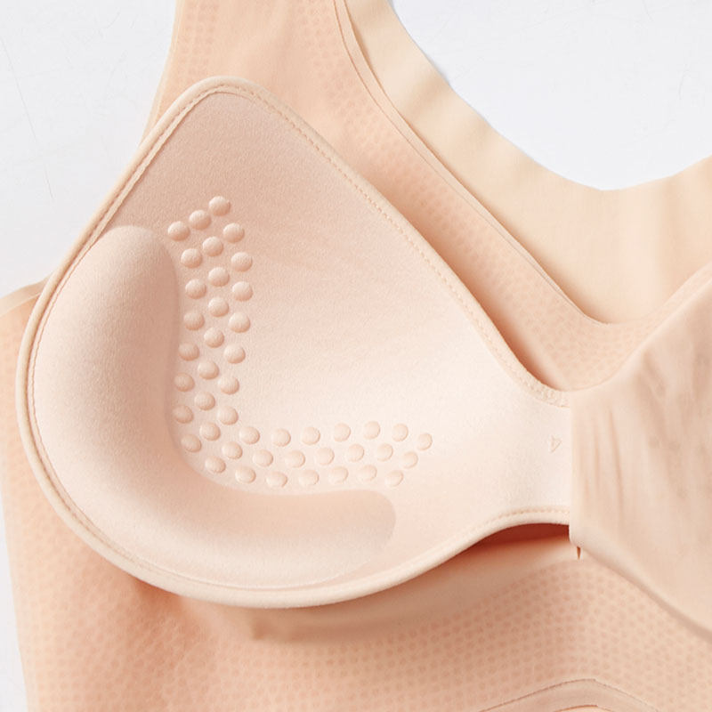 负离子美胸无钢圈无痕薄款上托文胸 企蔻文胸
