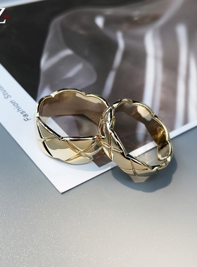 时尚戒指开口可调节小众