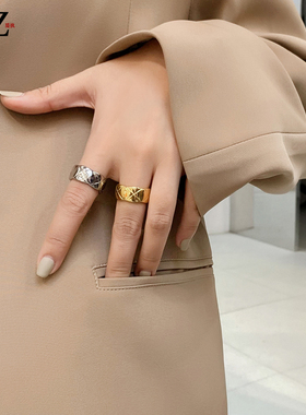 ins时尚戒指轻奢日式小众网红