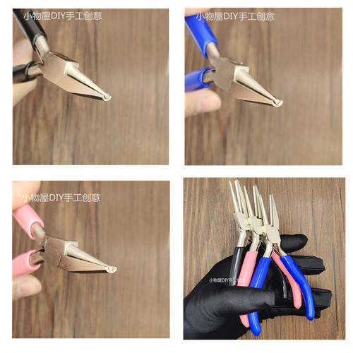 包邮半圆半凹嘴钳卷9针C圈14K金银铜线造型工具DIY首饰绕线珠宝钳 - 图3