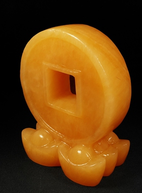 天然米黄玉天材地宝现代客厅摆件