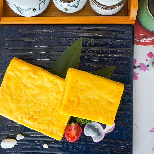 万福厚烧玉子 寿司玉子烧 寿司卷芯食材烤鸡蛋即食450g/袋 - 图1