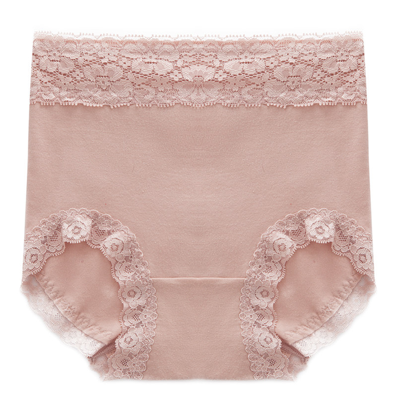纯棉内裤女高腰收腹蕾丝性感简约少女棉质裆无痕包臀女士三角短裤,淘宝优惠券,粉丝福利购,淘宝优惠卷
