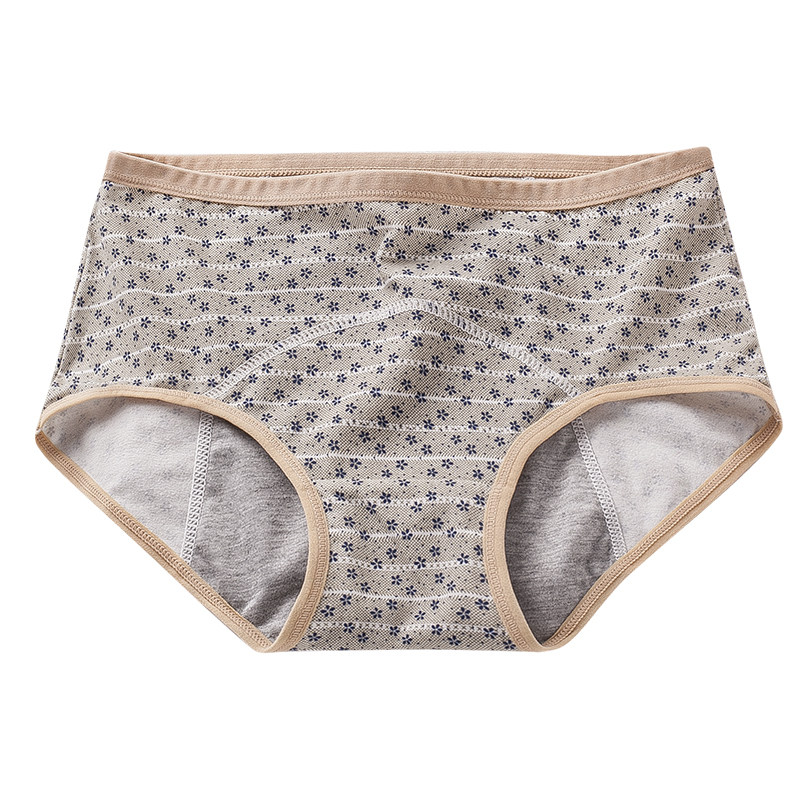 内裤女清纯棉生理经期防漏姨妈安全中腰透气包臀简约女士三角短裤,淘宝优惠券,粉丝福利购,淘宝优惠卷