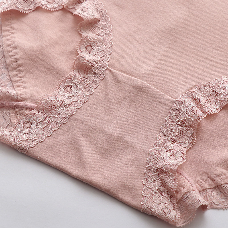 纯棉内裤女高腰收腹蕾丝性感简约少女棉质裆无痕包臀女士三角短裤,淘宝优惠券,粉丝福利购,淘宝优惠卷