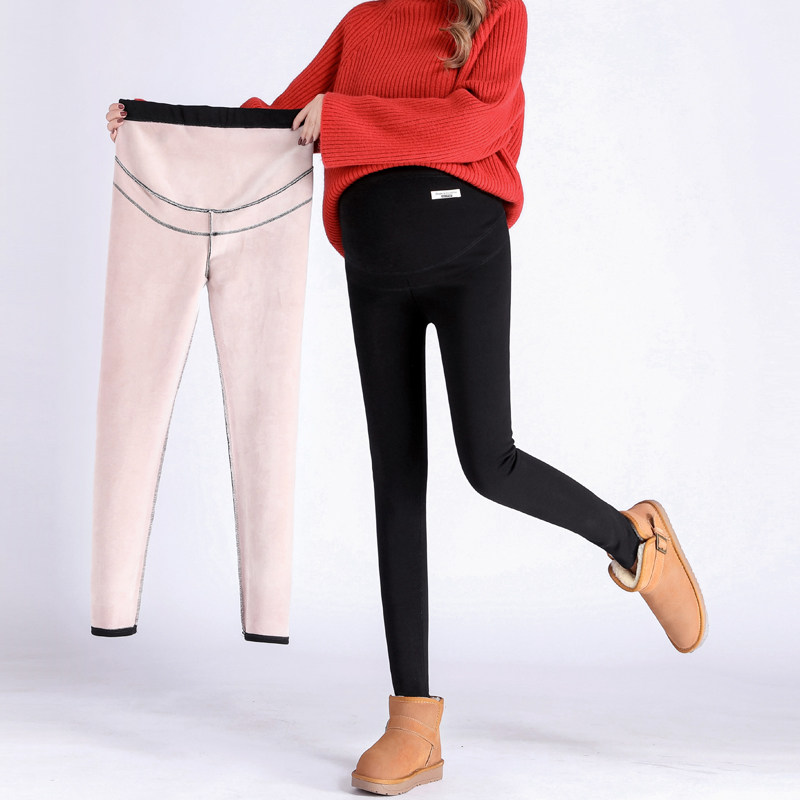 孕妇外穿托腹保暖棉裤加绒孕妇裤子 酷贝尔母婴孕妇打底裤