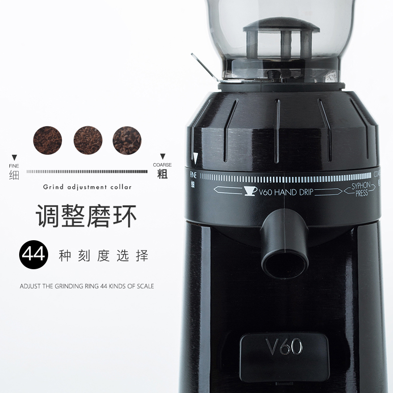 HARIO日本磨豆机电动咖啡豆研磨机 家用小型粉碎机咖啡机磨粉EVCG,淘宝优惠券,粉丝福利购,淘宝优惠卷