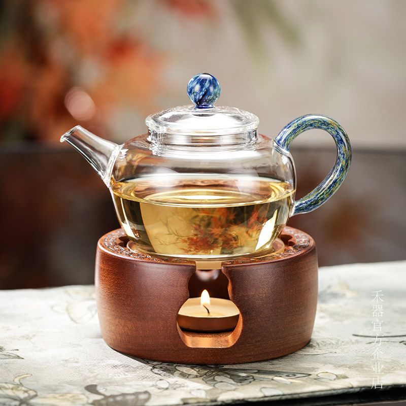 禾器自在温茶器蜡烛煮茶炉公道杯保温加热底座沙比利木个人温茶器,淘宝优惠券,粉丝福利购,淘宝优惠卷