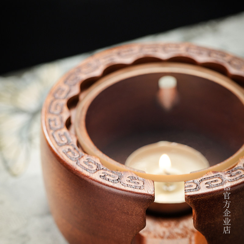 禾器自在温茶器蜡烛煮茶炉公道杯保温加热底座沙比利木个人温茶器,淘宝优惠券,粉丝福利购,淘宝优惠卷