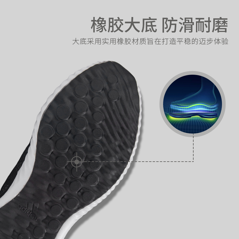 阿迪达斯男鞋新款Alphabounce 1轻便缓震跑步鞋休闲运动鞋GZ8990 - 图2