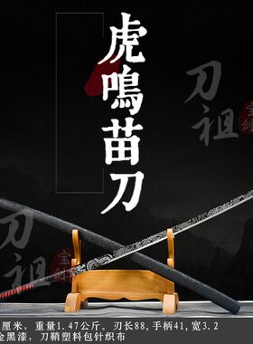 龙泉苗刀戚家刀双手练习未开刃