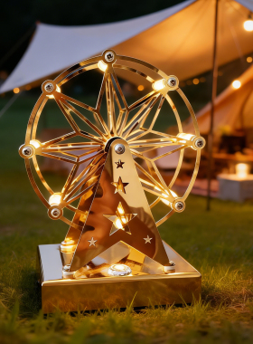 摩天轮旋转台灯乔迁生日礼品氛围小夜灯桌面装饰摆件卧室床头灯