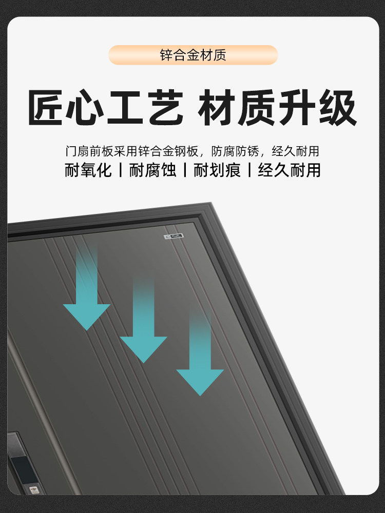 星月神甲级防盗门锌合金安全门智能锁入户门家用大门密码锁进户门,淘宝优惠券,粉丝福利购,淘宝优惠卷